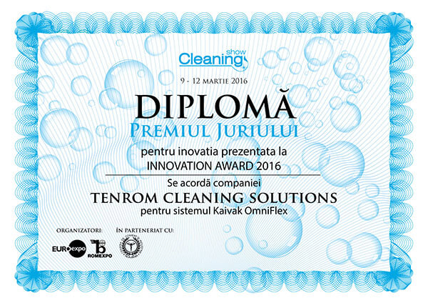 diploma premiul 1 tenrom cleaning show 2016